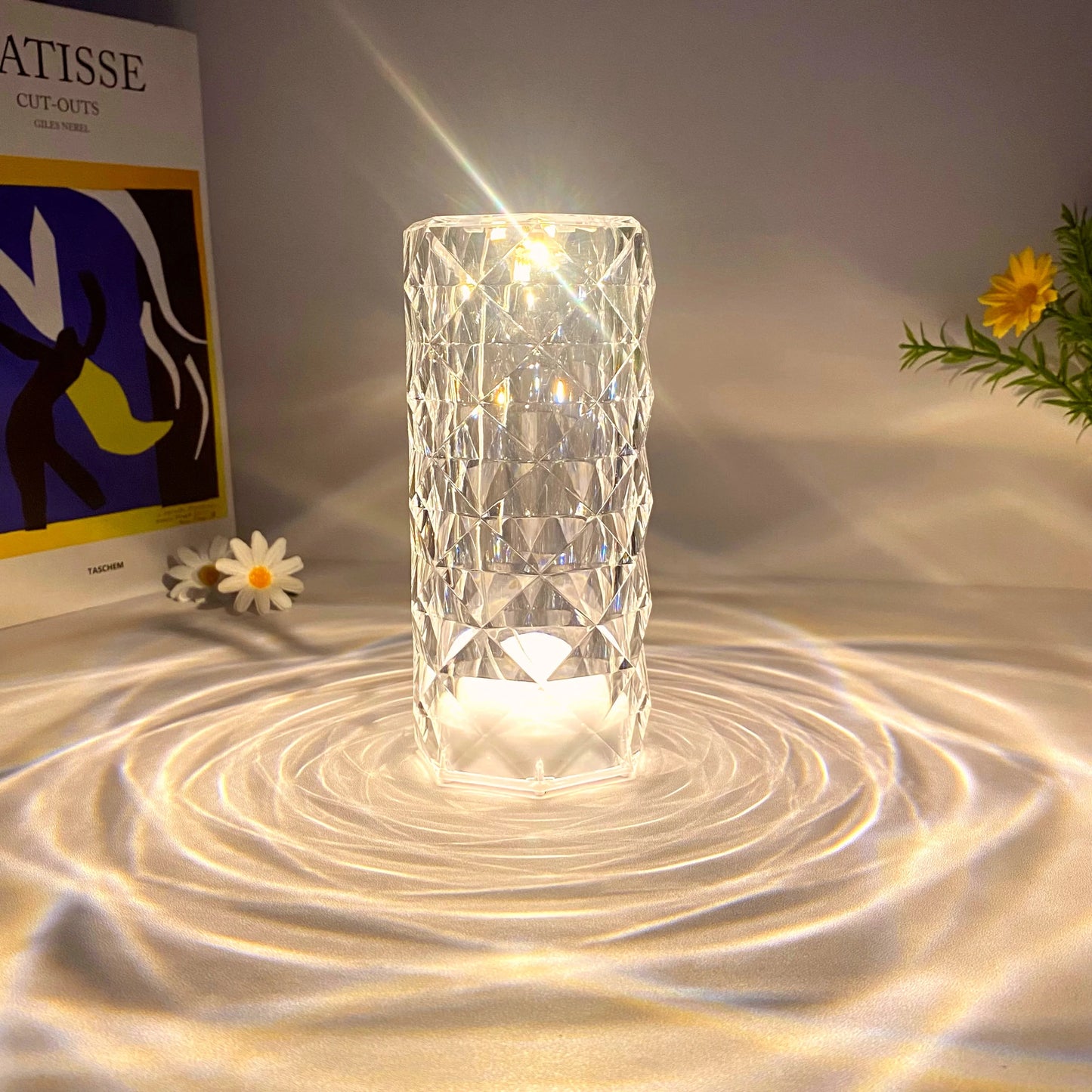 Touch-Control Crystal Desk Lamp