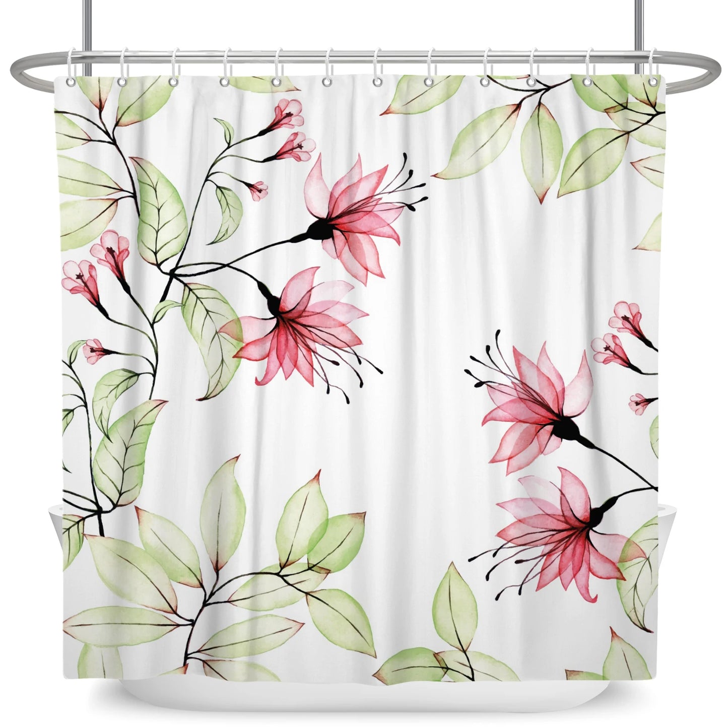 Tropical Leaf Shower Curtain