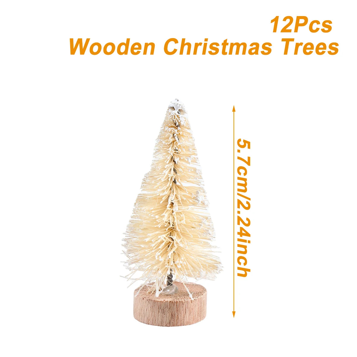 Artificial Mini Wooden Tabletop Christmas Tree