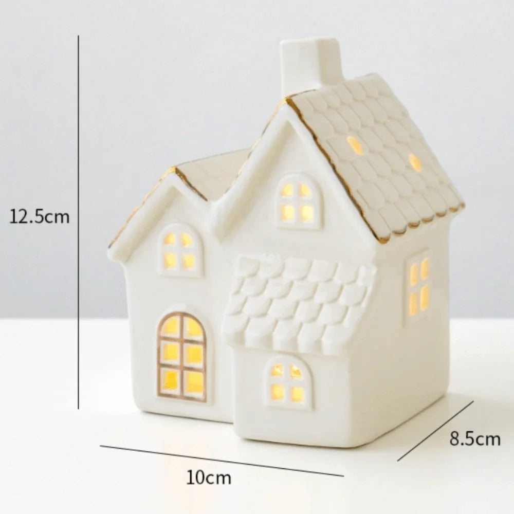 Christmas Village Houses Figurines