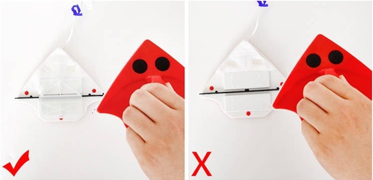 Double-Sided Magnetic Window Glass Cleaner