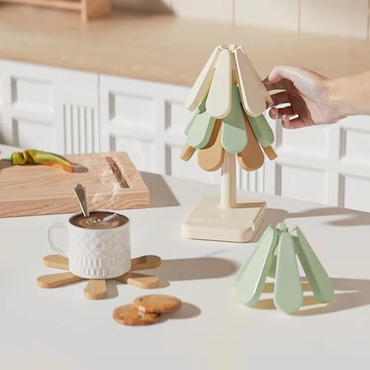 Tree Insulation Silicon Drink Coaster Mat