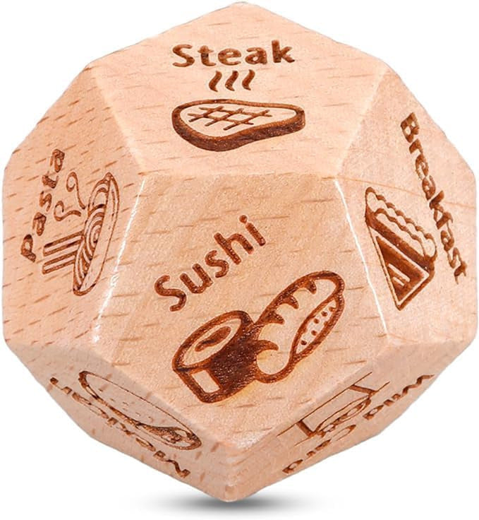 Food Decision Dice for Date Nights