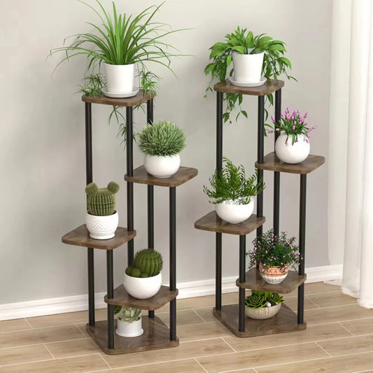 Wooden Multi-Tier Plant Stand
