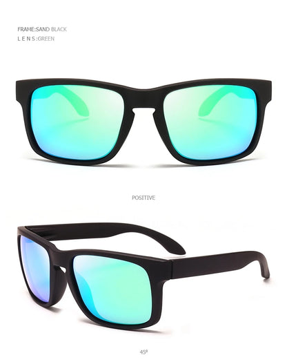 Classic Black Square Polarized Sunglasses – UV400 Sport & Fashion