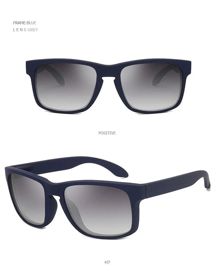 Classic Black Square Polarized Sunglasses – UV400 Sport & Fashion
