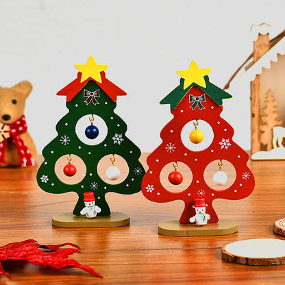 Christmas Tree DIY Stereo Wooden Set