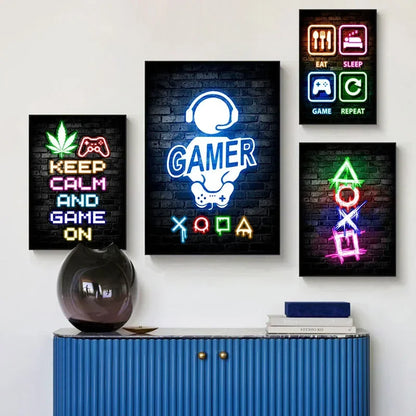Gaming Neon Wall Art