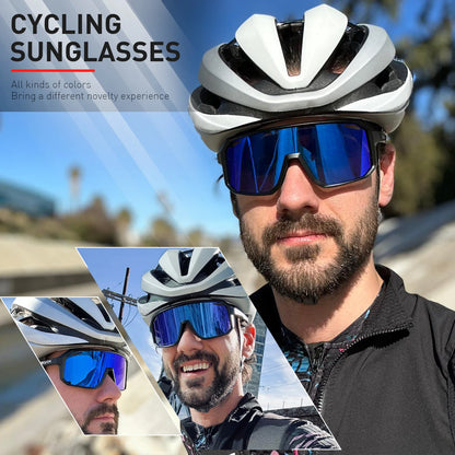 SCVCN Cycling Sunglasses – UV400 MTB Bike Goggles for Men & Women
