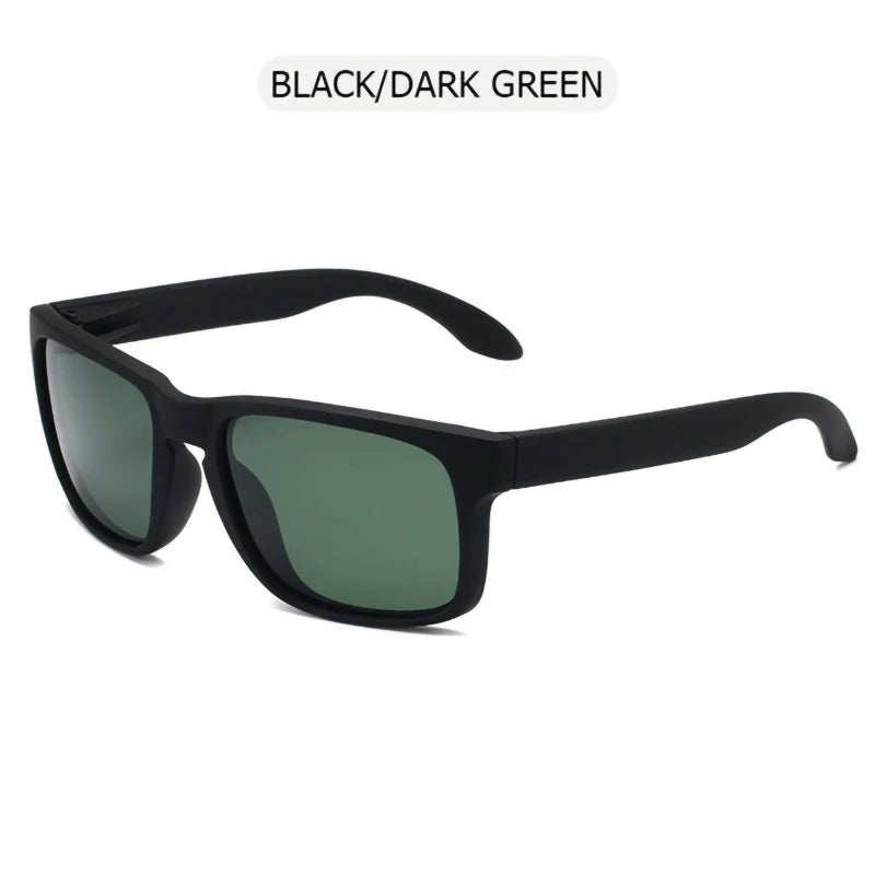 Classic Black Square Polarized Sunglasses – UV400 Sport & Fashion