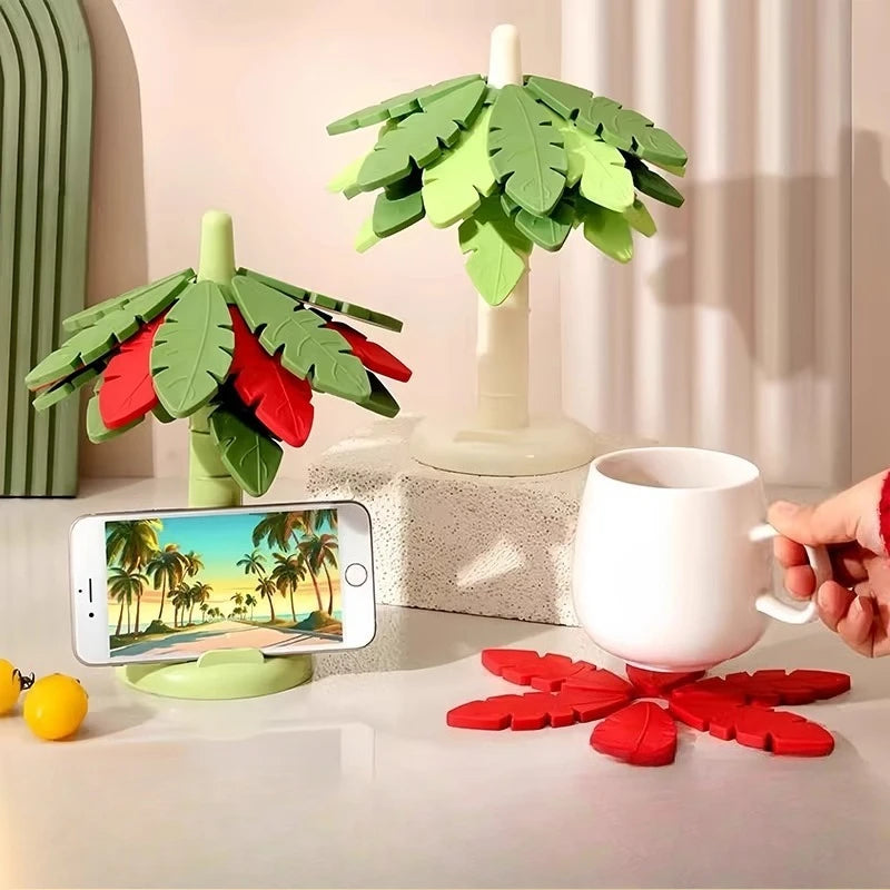 Tree Insulation Silicon Drink Coaster Mat