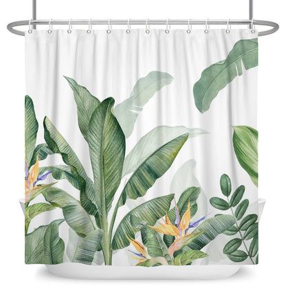 Tropical Leaf Shower Curtain