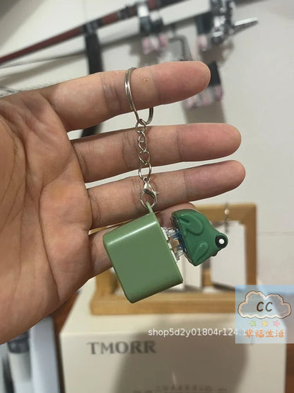 Funny Frog Duck Keychain Fidget Clicker with LED