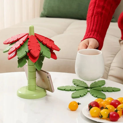 Tree Insulation Silicon Drink Coaster Mat