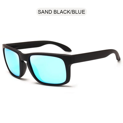Classic Black Square Polarized Sunglasses – UV400 Sport & Fashion