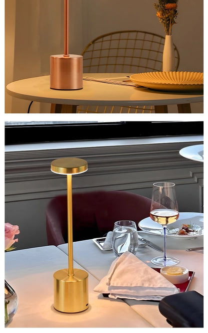 Cordless LED Table Lamp with 3-Color Dimming