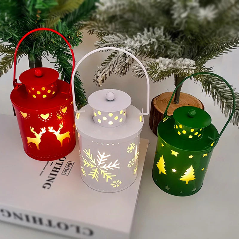 Vintage Christmas Lanterns with LED Light