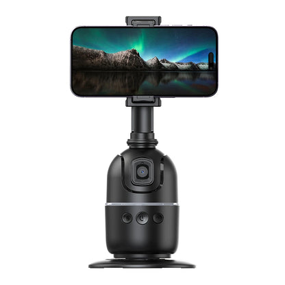 360° Auto Face Tracking Tripod – AI Phone Holder with Gesture Control