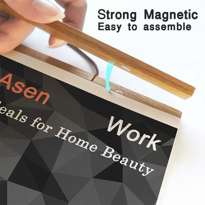 Minimalist Wooden Poster Hanger
