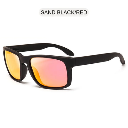 Classic Black Square Polarized Sunglasses – UV400 Sport & Fashion