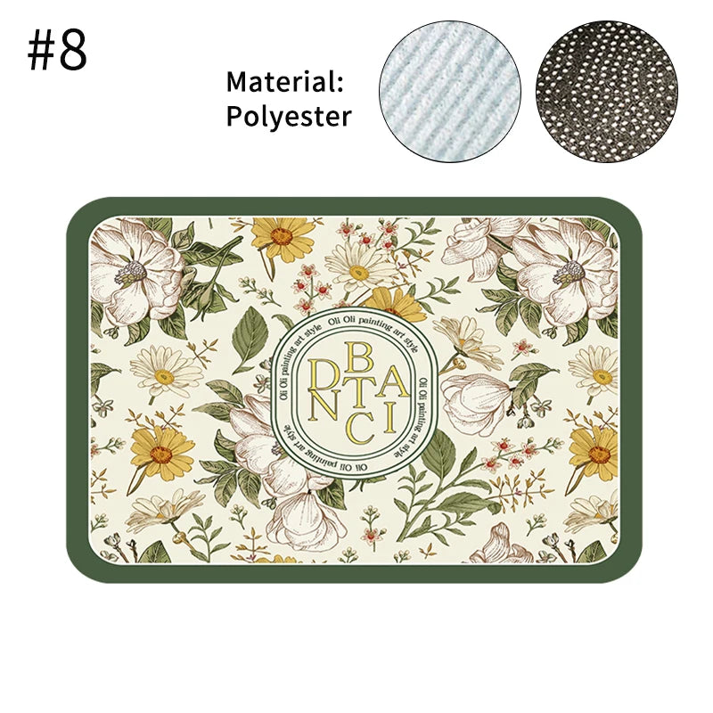 Printed Absorbent Dish Drying Mat