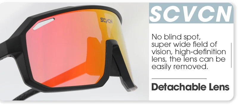 SCVCN Cycling Sunglasses – UV400 MTB Bike Goggles for Men & Women
