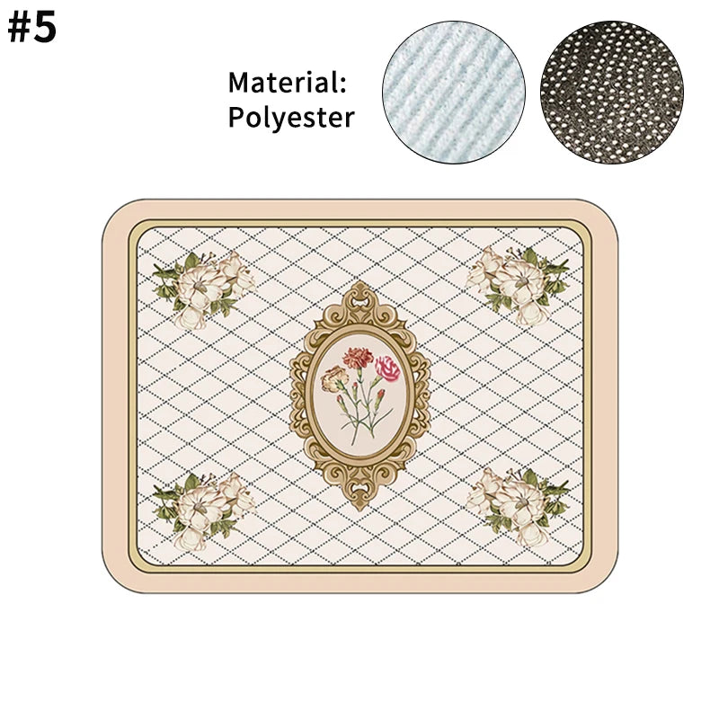 Printed Absorbent Dish Drying Mat