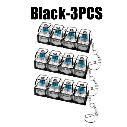 LED Light Up Keychain Fidget Toy Keyboard Clicker