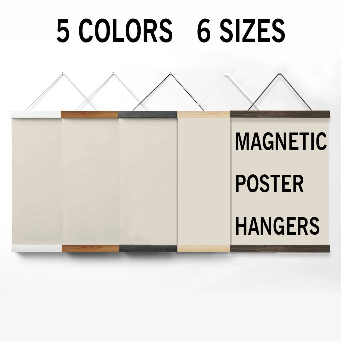 Minimalist Wooden Poster Hanger