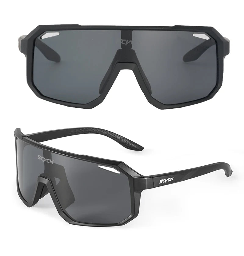 SCVCN Cycling Sunglasses – UV400 MTB Bike Goggles for Men & Women