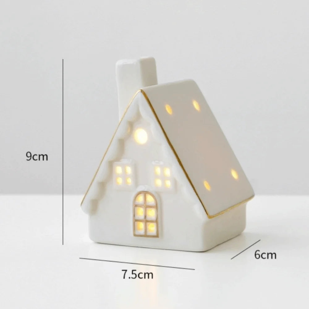 Christmas Village Houses Figurines