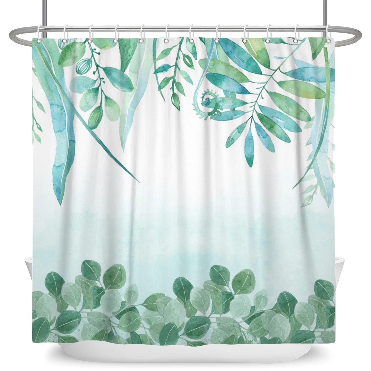 Tropical Leaf Shower Curtain