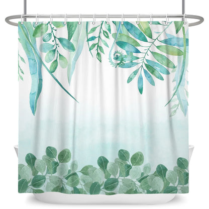 Tropical Leaf Shower Curtain