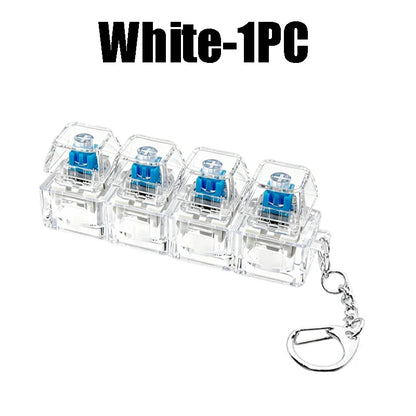 LED Light Up Keychain Fidget Toy Keyboard Clicker