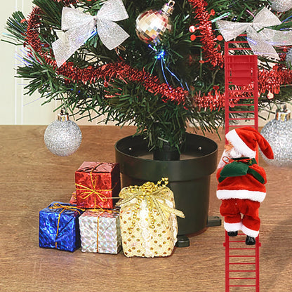 Electric Climbing Ladder Santa Claus with Music