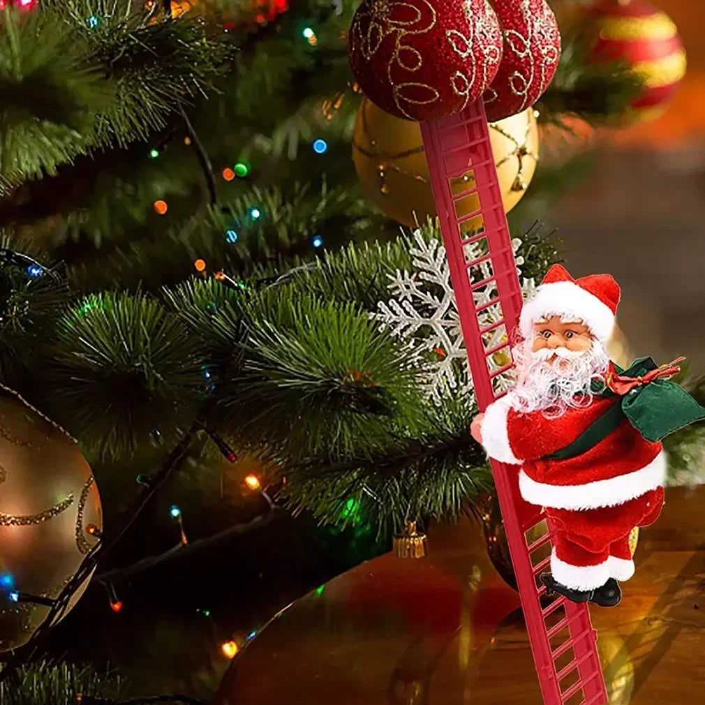 Electric Climbing Ladder Santa Claus with Music