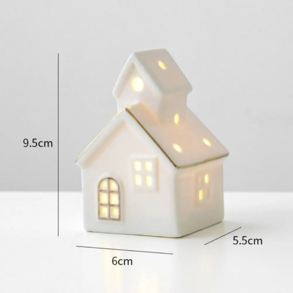 Christmas Village Houses Figurines