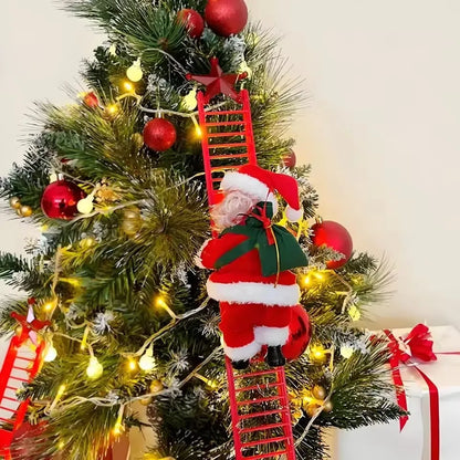 Electric Climbing Ladder Santa Claus with Music