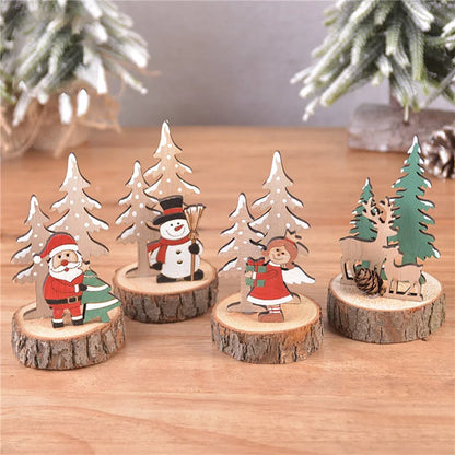 Christmas Tree DIY Stereo Wooden Set