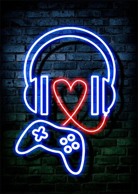 Gaming Neon Wall Art