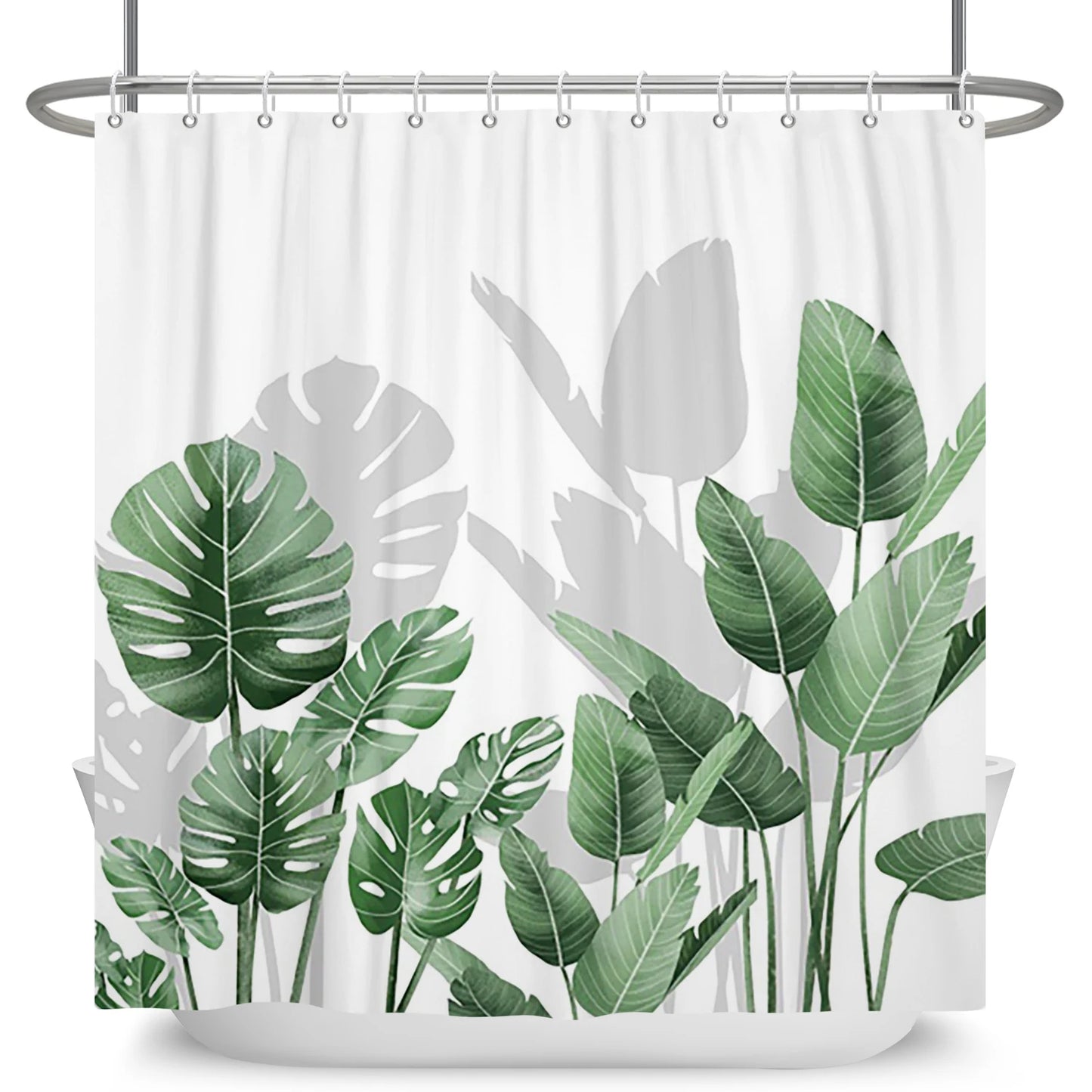 Tropical Leaf Shower Curtain