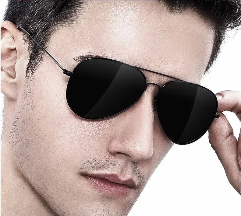 Men's Luxury Polarized Sunglasses – UV400 Square Alloy Frame