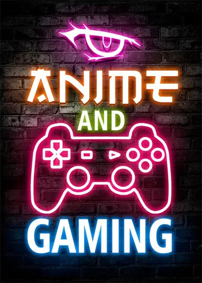 Gaming Neon Wall Art
