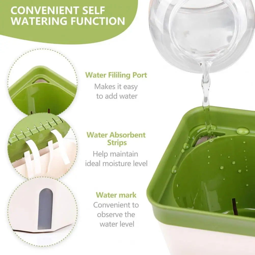 Self Watering Flower Planter Box