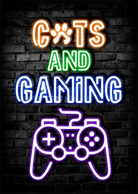 Gaming Neon Wall Art