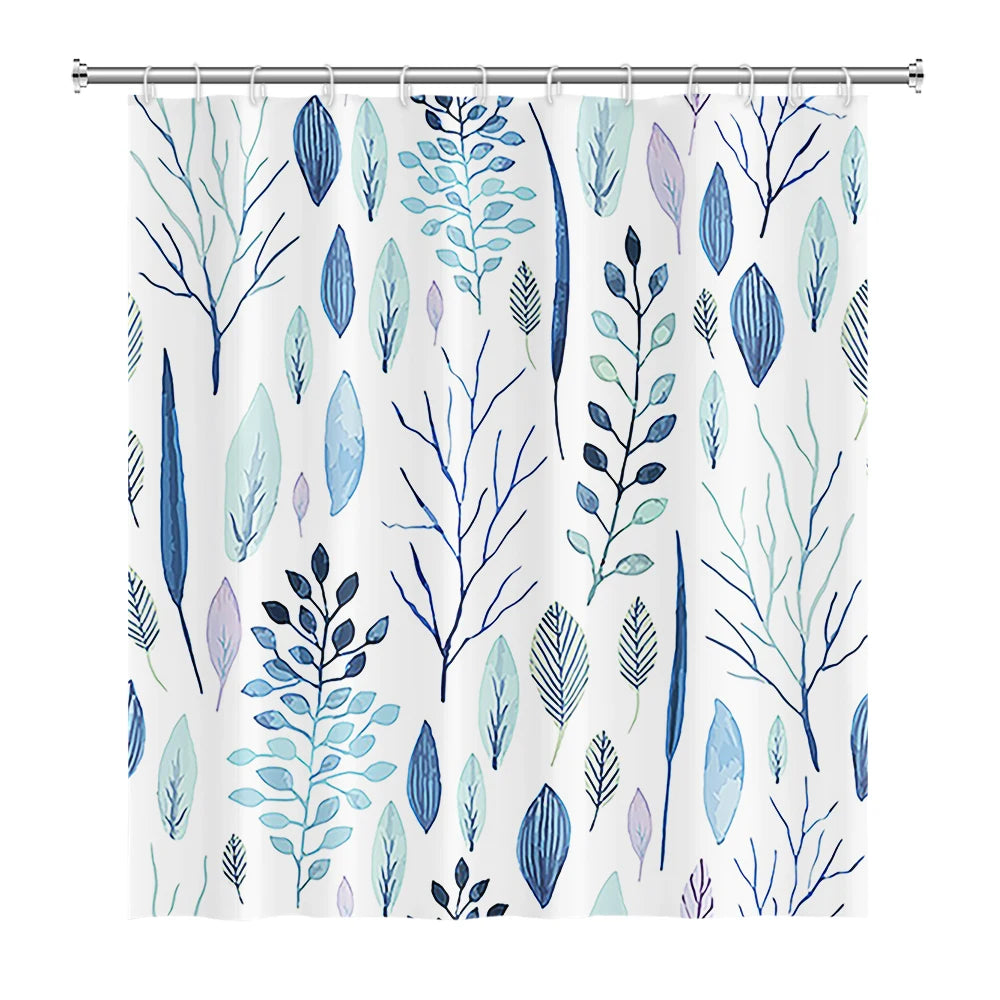 Tropical Leaf Shower Curtain