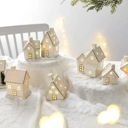 Christmas Village Houses Figurines