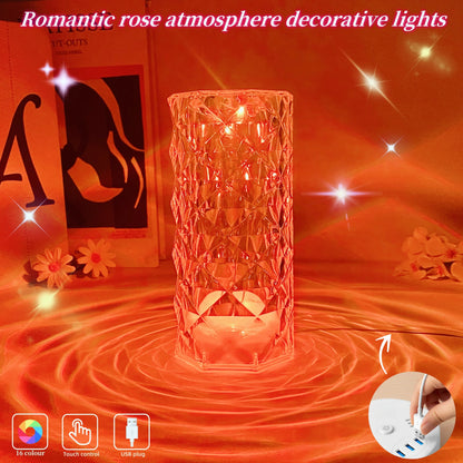 Touch-Control Crystal Desk Lamp