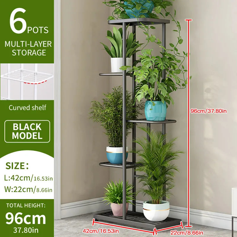 Indoor Wooden Tiered Plant Stand