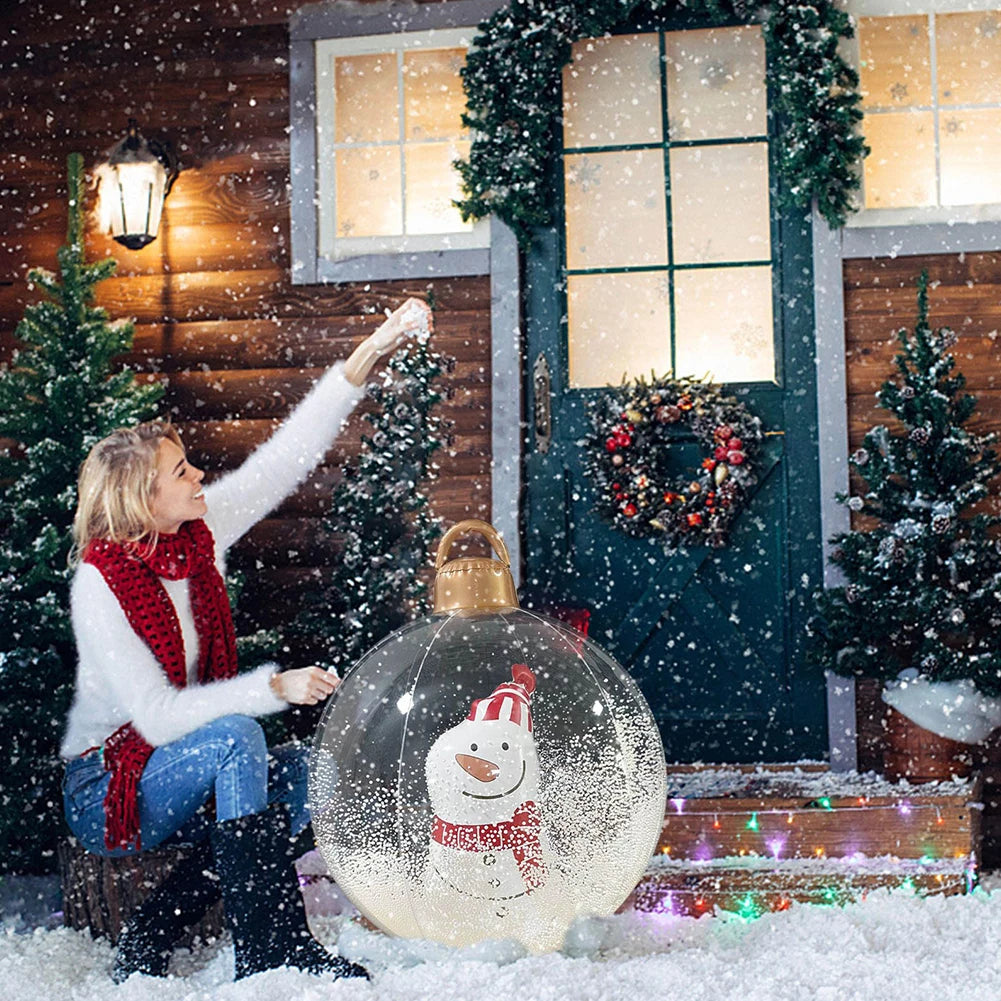 Inflatable Christmas Balls Light